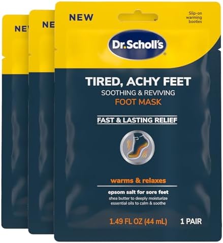 Dr. Scholl's® Tired, Achy Feet Soothing & Reviving Foot Mask, 3 Pair, Warming Booties by DrScholls