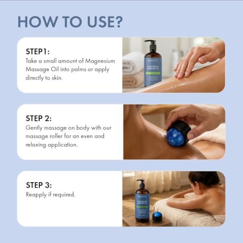 Majestic Pure Magnesium Massage Oil with Lavender Arnica & Eucalyptus- 8 Oz - Image 5