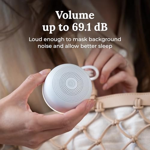 Yogasleep Travel Mini Portable White Noise Sound Machine (2 Pack) 6 Soothing Sounds, Volume Control, Dimmable Night Light, Sleep Therapy for Adults & Kids, USB Rechargeable, Lanyard Included - Image 7