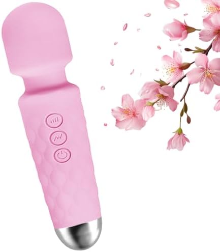 GWWJGSN Handheld Cordless Vibrating Neck Back Massager (Rose Pink) by GWWJGSN