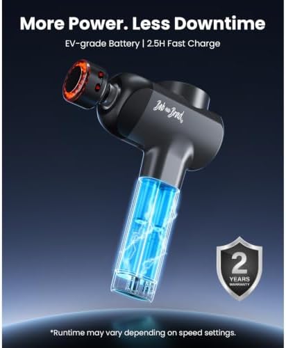 BOB AND BRAD X6 Ultra Massage Gun with Heat & Infrared Light, FSA Eligible - Image 6