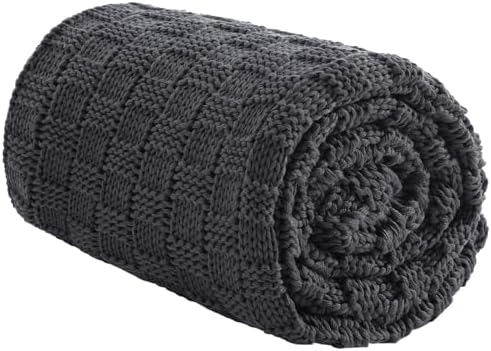 Knitted Weighted Blanket for Adult, No Beads Heavy Blanket 60"x80" 17lbs by Unknown
