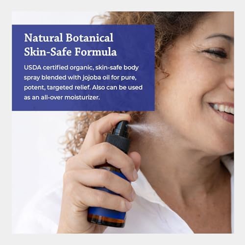 Silk Road Organic Peppermint Essential Oil Cooling Spray, USDA Certified - Image 3