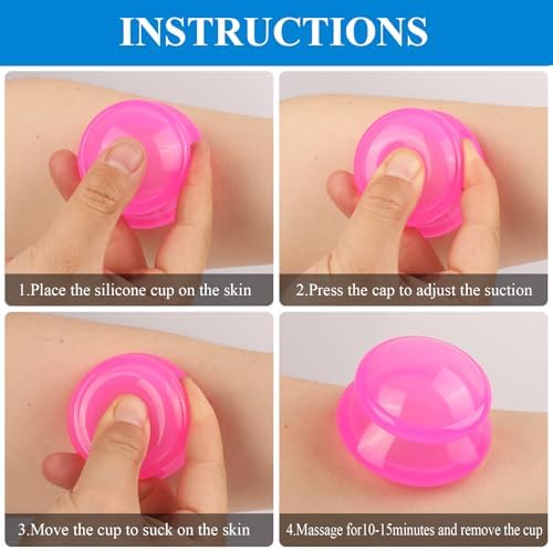 Silicone Cupping Therapy Sets (Set of 3), Cupping Kit for Massage Therapy - Image 4