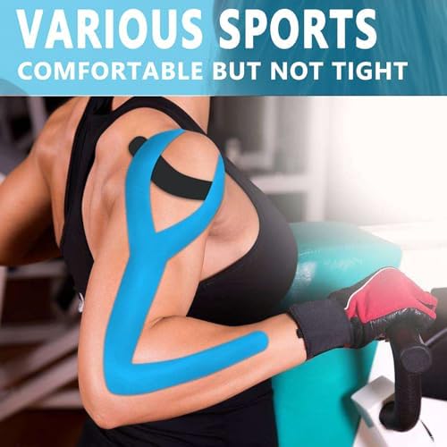 SOON GO Kinesiology Tape 1/2/5 Rolls, 2 Inch High Elasticity Sports Tape Therapeutic Pain Relief–Physio Tape for Muscle Recovery & Joint Support, Waterproof & Hypoallergenic & Breathable–Black - Image 6