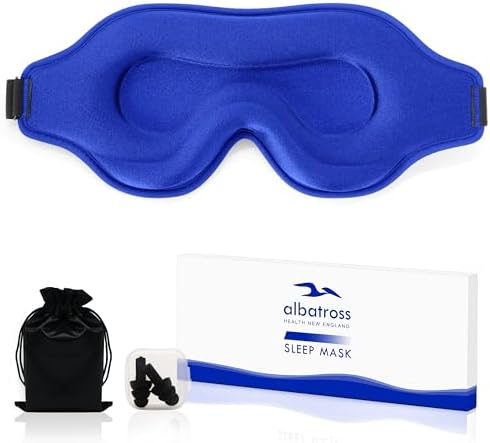 Sleep Mask for Men and Women, Lash Extensions 3D Eye Mask, Blue by AlbatrossHealthNewEngland