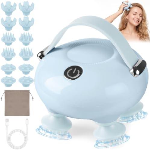 Scalp Massager, Waterproof Head Massager for Head Neck Body by IOOKNA