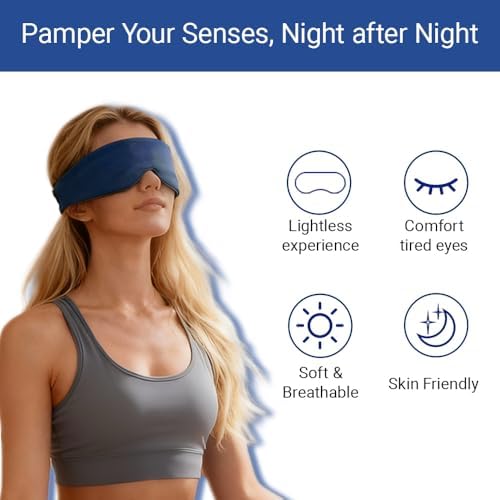 Sleep Mask ，Soft and Comfortable Sleep mask,100% Light-Blocking, Adjustable Design,Unisex fit, Perfect for Travel, Flights, and naps. - Image 4