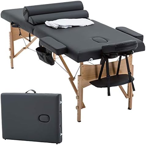 BestMassage Table Massage Bed Spa Bed 73 Inch Heigh Adjustable 2 Folding Portable Massage Table W/ Carry Case Salon Bed by BestMassage%C2%AE