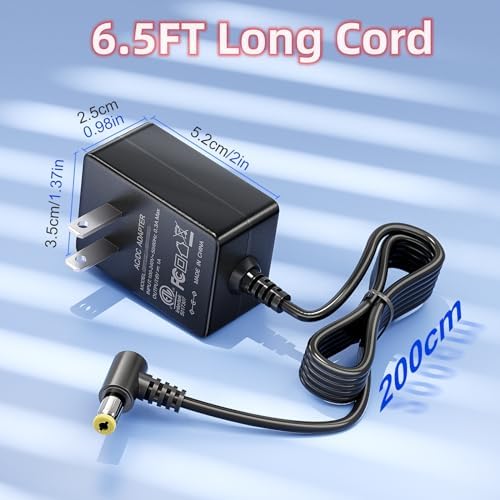 SoulBay 6V AC Adapter for Omron Blood Pressure Monitor Hem-ADPTW5, 6.5 Ft - Image 6