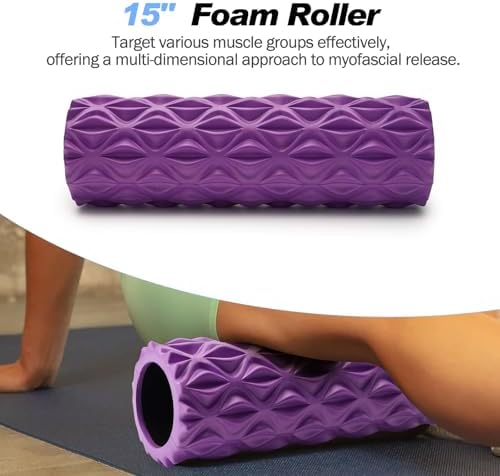 5 in 1 Foam Roller Set High Density Patented Foam Roller for Exercise - Image 2