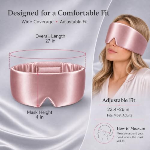 Silk Sleep Mask – 100% Mulberry Silk Eye Mask for Sleeping - Image 5