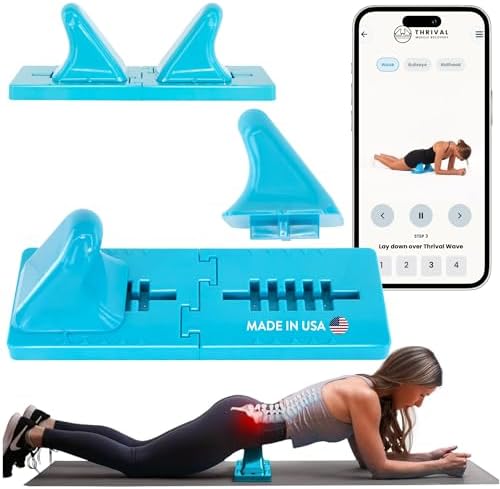 Thrival Wave, Adjustable Psoas Muscle Release Tool, Blue by ThrivalMuscleRecovery