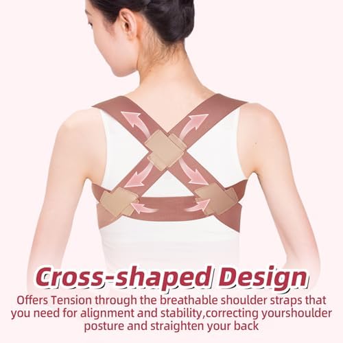 Posture Corrector for Women,Upper Back Brace Pain Relief(Medium) - Image 4