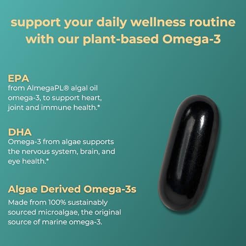 Iwi Omega-3, 90 Softgels (90 Servings), Vegan Plant-Based Algae Omega 3 with EPA + DHA, Whole-Body Support Dietary Supplement, Krill & Fish Oil Alternative, No Fishy Aftertaste - Image 3
