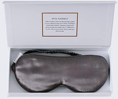 ZIMASILK Adjustable 100% 22 Momme Mulberry Silk Sleep Mask by ZIMASILK