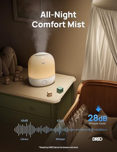 DREO Smart Humidifiers for Bedroom Baby, 30H & 28dB for Nursery - Image 5