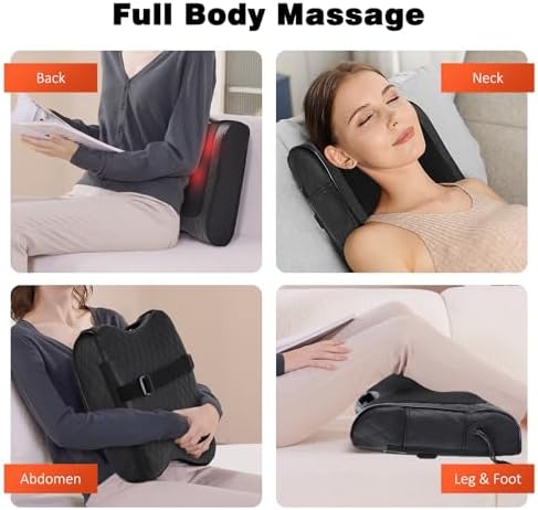 Boriwat Back Massager with Heat, Percussion & Shiatsu 2-in-1 Massager for Lower Back Pain Relief, 3D Deep Tissue Kneading Massage Pillow for Back, Waist, Leg, Foot Relax, Gifts for Women Men - Image 5