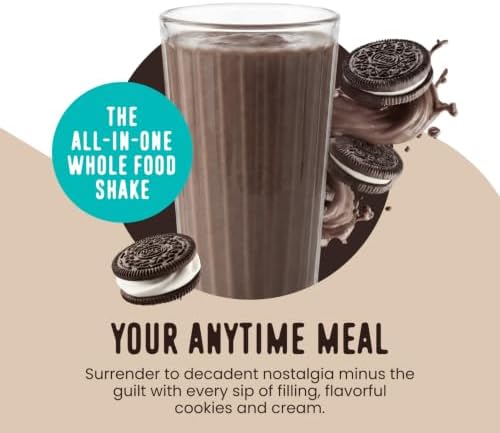 FlavCity All in One Protein Shake Powder, Cookies and Cream - On the Go Meal Alternative + Collagen Peptides, Reishi & Cordyceps - Focus, Skin, Hair & Joint Support - 100% Grass Fed Whey, 20 Servings - Image 2