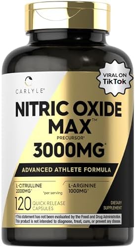 Carlyle Nitric Oxide Supplement 3000mg | 120 Capsules by Carlyle