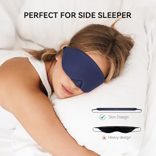 Mavogel Cotton Sleep Mask with Updated Bending Nose Design, 100% Handmade - Image 4