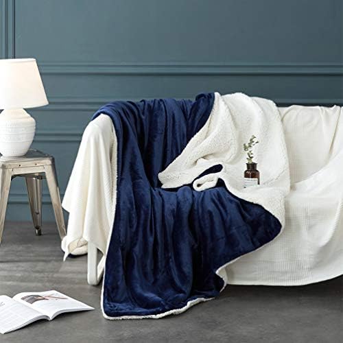 LBRO2M Sherpa Fleece Bed Blanket Super Soft Plush Warm Throw Twin 65"X90" - Image 3