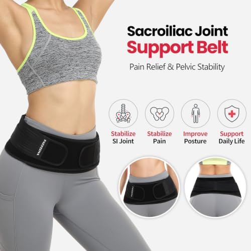 Sacroiliac SI Joint Hip Belt for Women Men - Lower Back Support Brace - Image 4