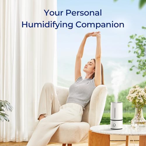 raydrop 1.7L Cool Mist Humidifier for Bedroom Nightstand - Image 2