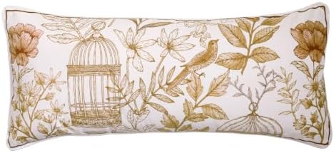 patdrea Designer French Velvet Throw Pillow Cover,12"x28"-Aviary by patdrea