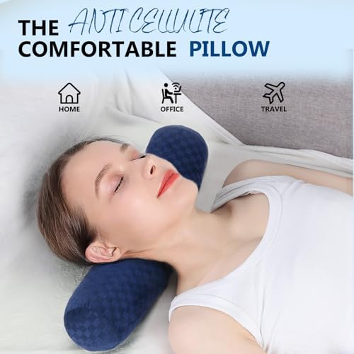 Neck Roll Pillow,Cervical Neck Pillow Bolster Pillow for Sleeping - Image 3
