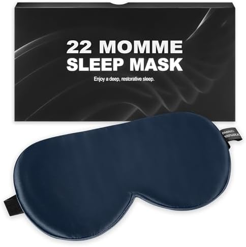 Sleep Mask, 100% 22 Momme Mulberry Silk Eye Mask with Adjustable Strap by spacepower