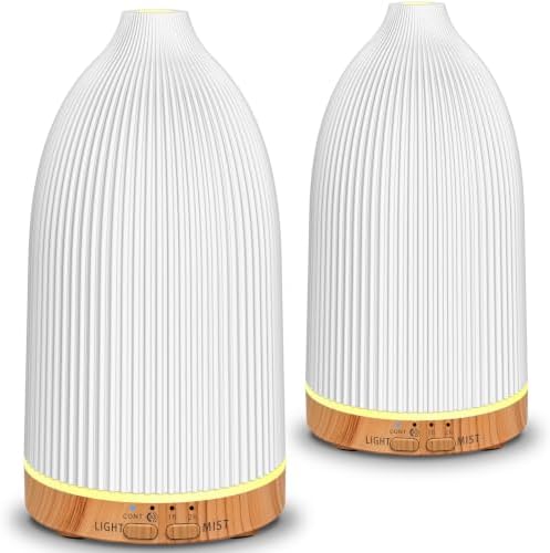 URPOWER 2PCS 150mL Essential Oil Diffusers for Home Aromatherapy Diffuser by URPOWER