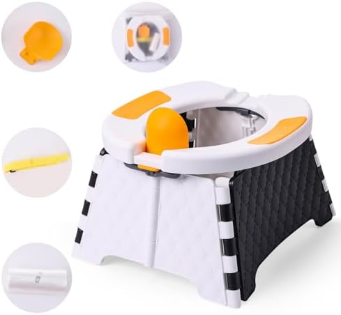Travel Potty for Toddlers, Portable Foldable Potty (White) by Yszawmx