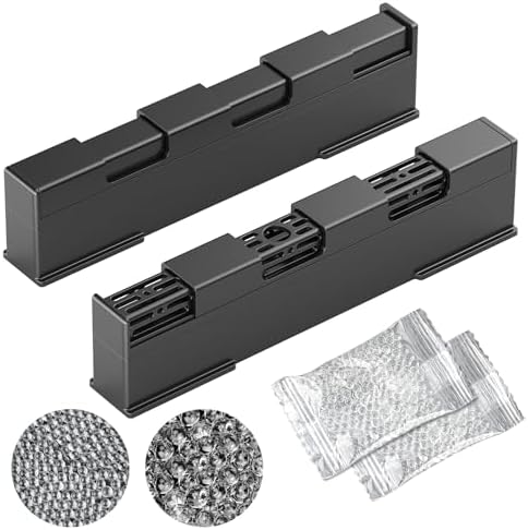KEJIAR Cigar Humidifier, Innovative Sliding Lid Cigar Humidor Accessories for Men, Humidor Humidifier with Manual Humidity Control, Cigar for Men Care Specialist-2 Piece (Black) by KEJIAR