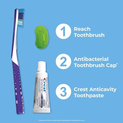 Reach Ultra Clean Travel Toothbrush Kit with Toothpaste and Cap - Image 4
