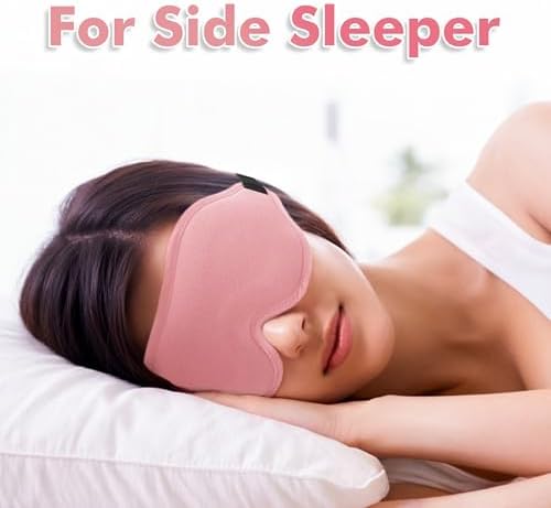 Sleep Mask for Men and Women, Lash Extensions 3D Eye Mask, Pink - Image 2