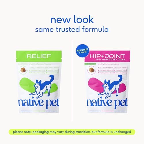 Native Pet Inflammatory Care - Pain Relief for Dogs - Green-Lipped Mussel, Turmeric & Collagen for Dogs - Hip and Joint Supplement Supports Healthy Inflammatory Response & Joint Comfort - 120 Chews - Image 2