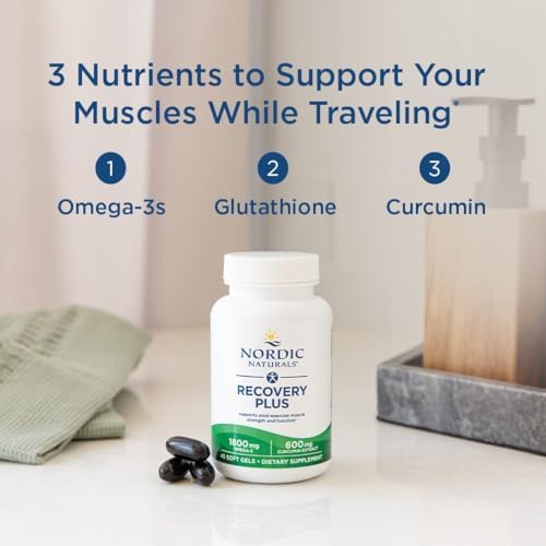 Nordic Naturals Recovery Plus, Unflavored - 45 Soft Gels - 1800 mg Omega-3 Fish Oil - 600 mg Longvida Optimized Curcumin - Cellular Health & Recovery - Post-Exercise Muscle Support - 15 Servings - Image 3