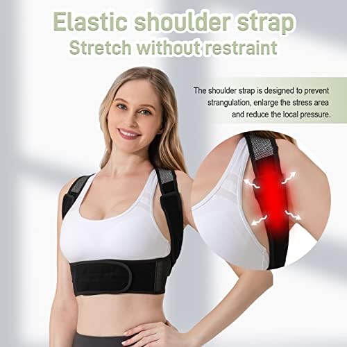 Portzon Back Support Back Braces Posture Corrector for Women and Men, Adjustable Back straightener,Pain Relief Breathable - Image 5