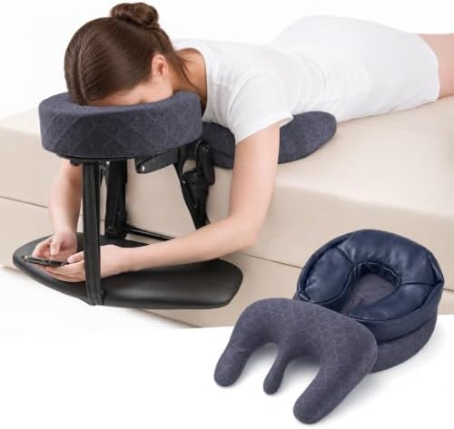 Massage Headrest for Bed, Head Holder & Face Cradle with Face Down Pillow by Unknown