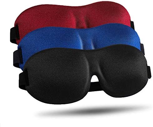 LKY DIGITAL Sleep Mask for Side Sleeper 3 Pack, Blackout 3D Eye Mask by LKYDIGITAL
