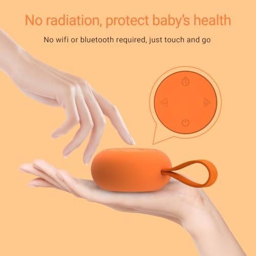 Portable Baby Sound Machine & Essentials for Babies & Kids-Orange - Image 6