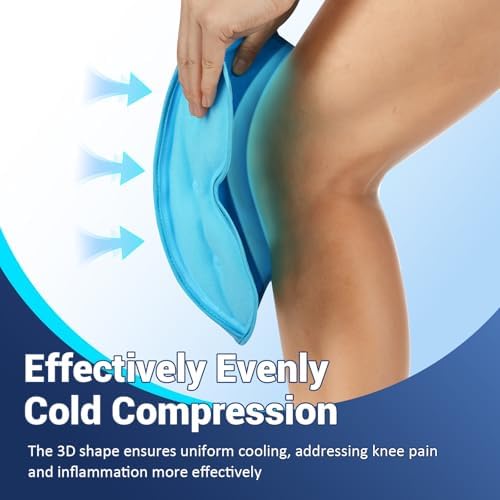 Comfytemp 3D Knee Ice Pack Wrap for Injury Reusable Gel Hot Cold Therapy - Image 6