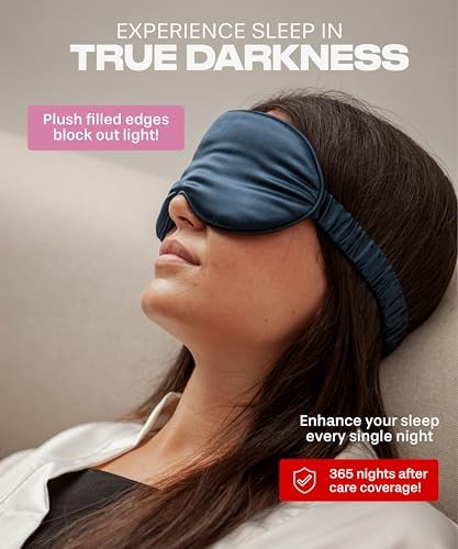 SUNDAYSILKS™ 3D Contoured Silk Sleep Mask | Padded Silk Eye Mask with Eye Cups for Lash Extensions | Blackout, Organic for Women & Men, Perfect for Travel, Slip-Free Deep Sleeping, Antifaz para Dormir - Image 5