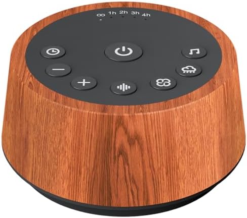 Color Noise Sleep White Noise Sound Machines 25 Soothing Sounds 32 Volume Levels 5 Timers and 4 Sound Categories Memory Function for Everyone, WOOD by ColorNoise