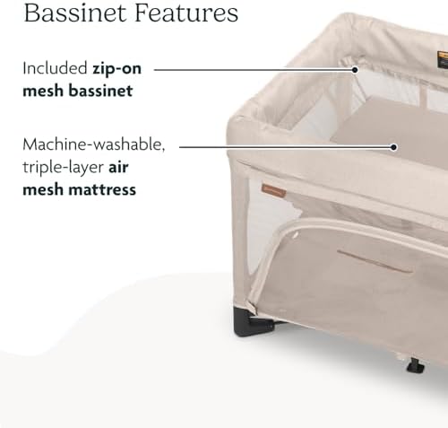 UPPAbaby Remi 3-in-1 Portable Playard, Bassinet & Travel Crib - Charlie - Image 5