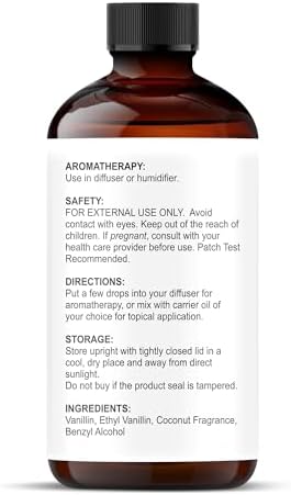 Majestic Pure Coconut Vanilla Essential Oil for Diffuser - 2 Fl Oz - Image 7