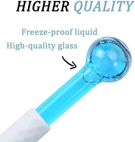 ICE Globes Small Balls for Eyes, 2 PCS Blue Facial Globes for Massage Tool, Facial Roller Cold Skin Massagers, Tighten Skin, Reduce Puffiness and Dark Circles, Enhance Circulation - Image 4