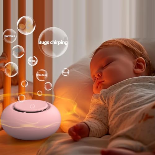 Portable Baby Sound Machine & Essentials for Babies & Kids-Pink - Image 4