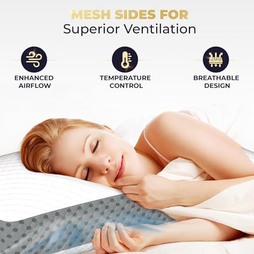 Royal Therapy Memory Foam Pillow, King Neck Pain Relief, for Neck and Shoulder Pain, Neck, Side Sleeper, Cervical Pillow, - Image 4
